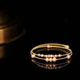 Natural Pearl Bangle Bracelet Multi-layer Women Gift