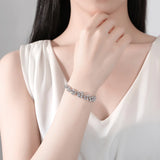 Adjustable Leaves CZ Bracelet for Bridals