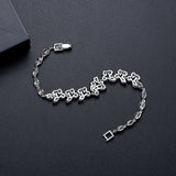 Adjustable Leaves CZ Bracelet for Bridals