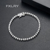 Micro Inlay CZ Tennis Round Bracelet Party Gift