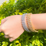 Elegant CZ Round Tennis Bracelet for Women