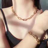 Hot Big Link Chain Bracelet For Women Punk Statement Jewelry