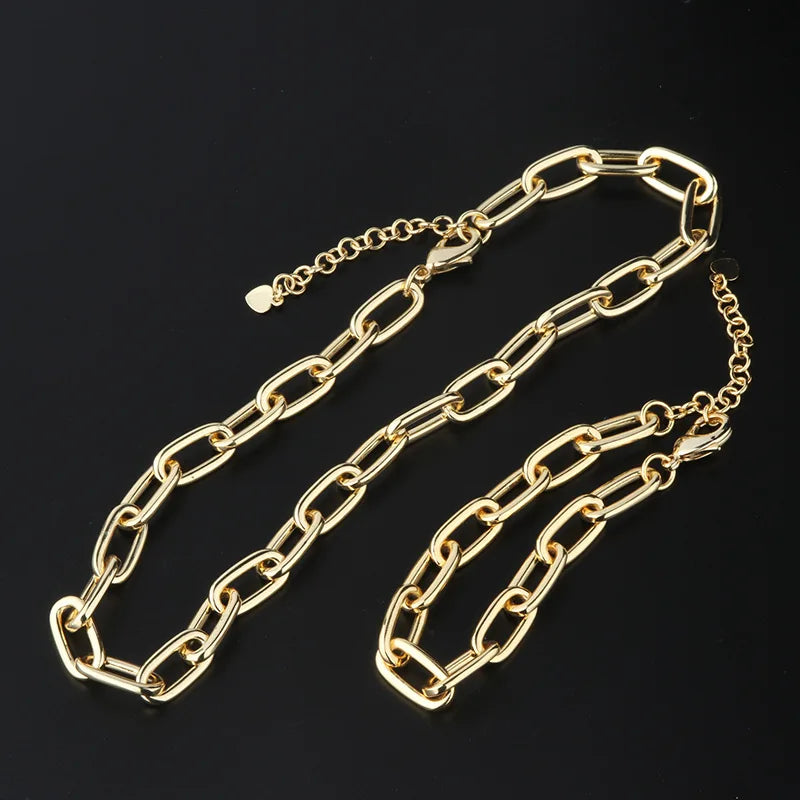Hot Big Link Chain Bracelet For Women Punk Statement Jewelry