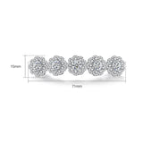 Zircon Flower Hair Clips Bridal Wedding Jewelry