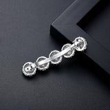 Zircon Flower Hair Clips Bridal Wedding Jewelry