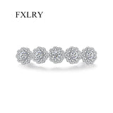 Zircon Flower Hair Clips Bridal Wedding Jewelry