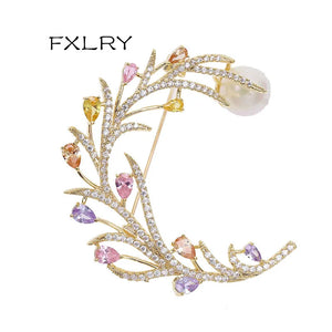 Multicolor Zircon Brooch Pins for Suit Fashionable