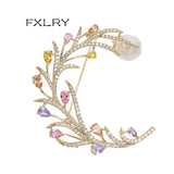 Multicolor Zircon Brooch Pins for Suit Fashionable