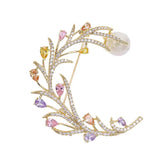 Multicolor Zircon Brooch Pins for Suit Fashionable