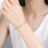 Double row pav? zircon ladies bracelet Two Colors Optional