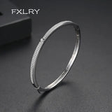 Double row pav? zircon ladies bracelet Two Colors Optional
