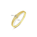 White/Gold Zircon Oval Bracelet for Women