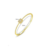 CZ &Gold Geometric Bracelet for Women
