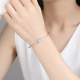 CZ &Gold Geometric Bracelet for Women