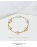 Baroque Freshwater Pearl Open Bracelet for Women
