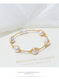 Baroque Freshwater Pearl Open Bracelet for Women
