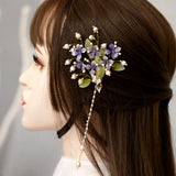 Flowers Small Persimmon Clip Headgear Hair Clip