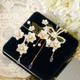 Flowers Small Persimmon Clip Headgear Hair Clip