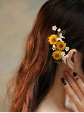 Natural Pearl Hairpin Butterfly Side Clip Headgear Accessories