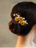 Natural Pearl Hairpin Butterfly Side Clip Headgear Accessories