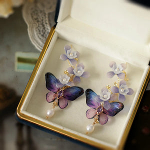 Hydrangea Tassel Earrings For Women