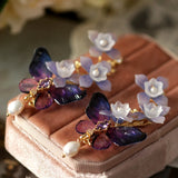 Hydrangea Tassel Earrings For Women