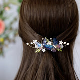 Vintage Butterfly Pearl Hair Clip