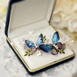 Vintage Butterfly Pearl Hair Clip