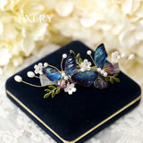 Vintage Butterfly Pearl Hair Clip