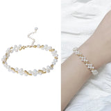 Natural Pearl Braided Bracelet for Women