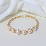 Pearl Open Bracelet Women's Jewelry Accessory