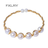 Pearl Open Bracelet Women's Jewelry Accessory