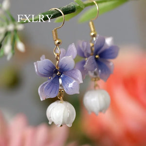 Vintage Lily Of The Valley Tassel Earrings