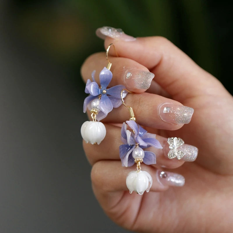 Vintage Lily Of The Valley Tassel Earrings