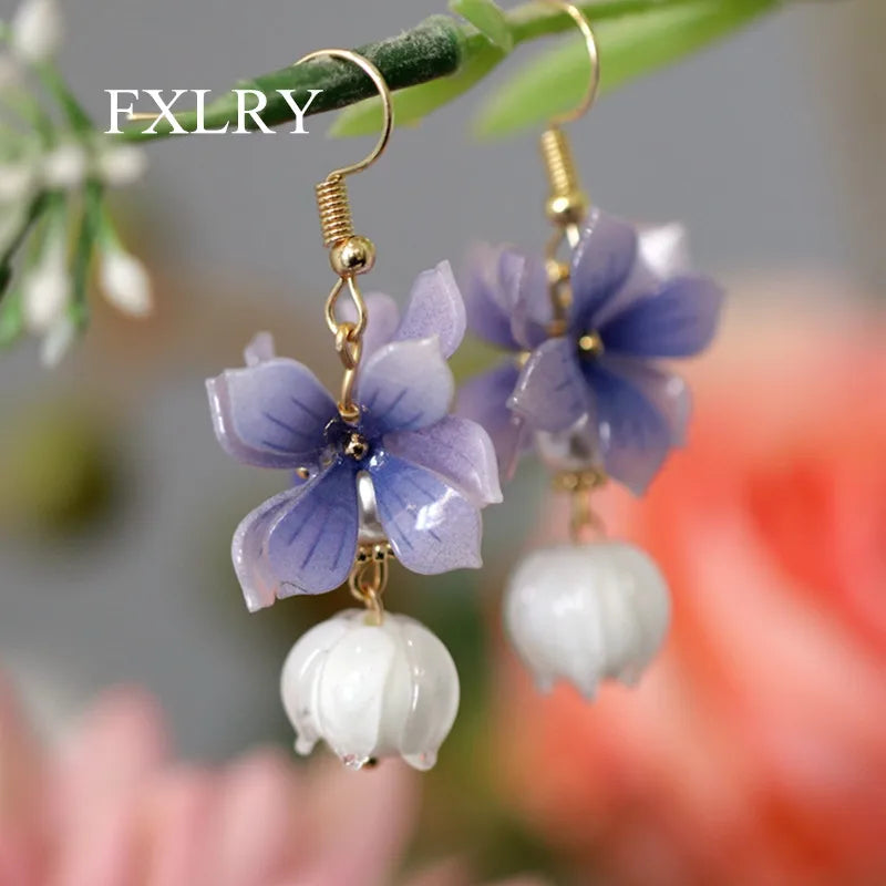 Vintage Lily Of The Valley Tassel Earrings