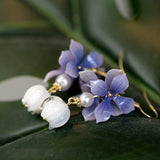 Vintage Lily Of The Valley Tassel Earrings