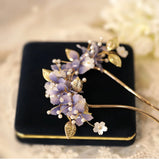 Ziyang Flower U-shaped Zanzi Hair Headdress Cheongsam Hairpin