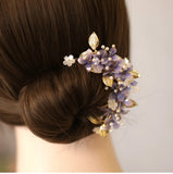 Ziyang Flower U-shaped Zanzi Hair Headdress Cheongsam Hairpin