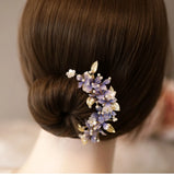 Ziyang Flower U-shaped Zanzi Hair Headdress Cheongsam Hairpin
