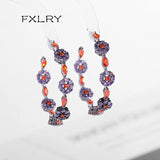 Personality Gun Inlaid Zircon C-shaped Earrings