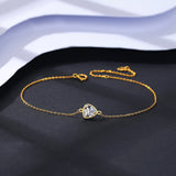 Geometric CZ Charm Bracelet for Women