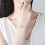 Geometric CZ Charm Bracelet for Women