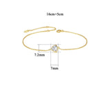 Geometric CZ Charm Bracelet for Women