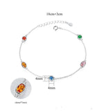 Silver Zircon Chain Bracelet for Women Fine Party Jewelry