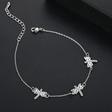 Sweet Dragonfly Bracelet with Micro Inlaid Zircon for Women