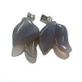 2 Pcs Silver Plated Flower Cherry Quartz Pendant Green Aventurine