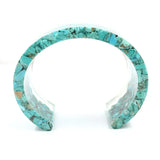 Amethysts Crystal Green Howlite Stone Bangle Ethnic Style Jewelry