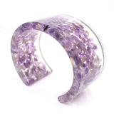 Amethysts Crystal Green Howlite Stone Bangle Ethnic Style Jewelry