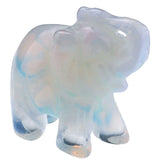 Rose Pink Quartz Elephant Pendant for Gift
