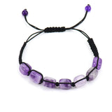 FYJS Unique Weave Many Colors Quartz Stone Geometric Beads Bracelet
